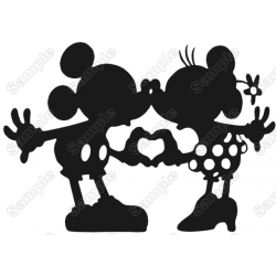 Disney Minnie  Mouse Mickey Valentine's   Iron On Transfer Vinyl HTV